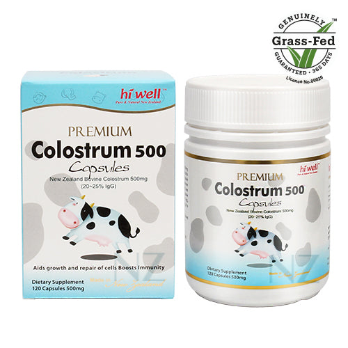 Hi Well Premium Colostrum 500mg 120Capsules