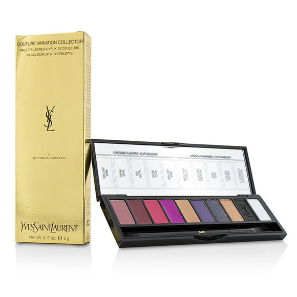 Yves Saint Laurent Couture Variation Collector 10 Colour Lip & Eye Palette - # 5 Nothing Is Forbidden 5g/0.17oz