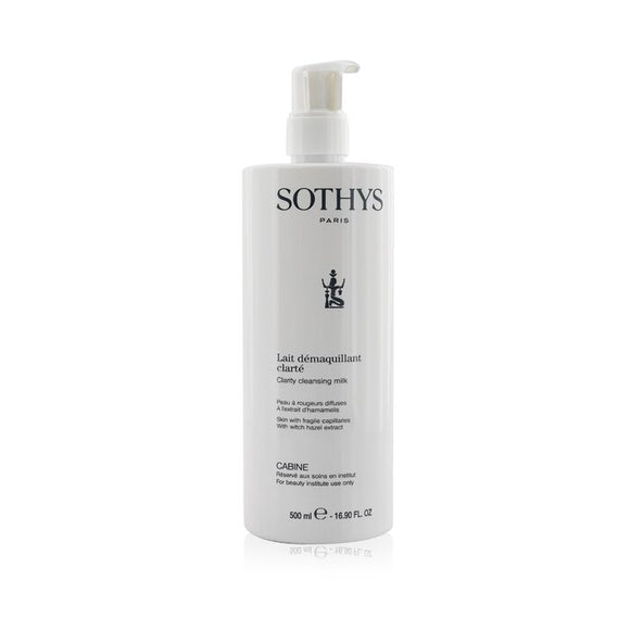 Sothys Clarity Cleansing Milk - For Skin With Fragile Capillaries , With Witch Hazel Extract (Salon Size) 500ml/16.9oz