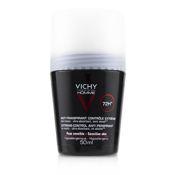 Vichy Homme 72H* Extreme-Control Anti Perspirant Roll-On (For Sensitive Skin) 50ml/1.69oz