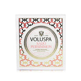 Voluspa 3 Wick Decorative Tin Candle - Saijo Persimmon 340g/12oz