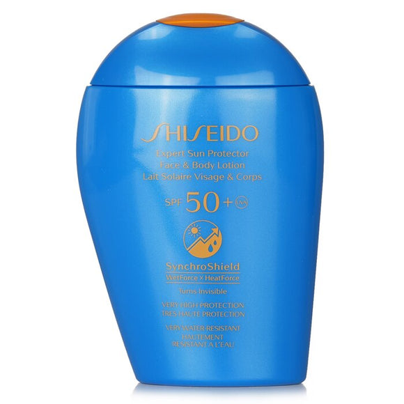 Shiseido Expert Sun Protector SPF 50 UVA Face & Body Lotion (Turns Invisible, Very High Protection, Very Water-Resistant) 150ml/5.07oz