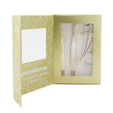 Tweezerman Champagne Toast Brow & Lash Set (Metallic Collection) 3pcs