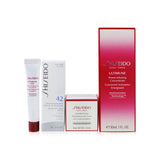 Shiseido Ultimate Hydrating Glow Set: Ultimune Power Infusing Concentrate 30ml + Moisturizing Gel Cream 10ml + Eye Concentrate 5ml + SPF 42 Sunscreen 7ml 4pcs