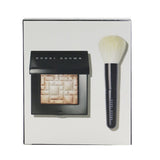 Bobbi Brown Highlighting Powder Set (1x Highlighting Powder + 1x Mini Face Brush) - #Pink Glow 2pcs