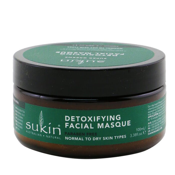Sukin Super Greens Detoxifying Facial Masque (Normal To Dry Skin Types) 100ml/3.38oz