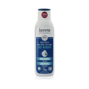 Lavera Basis Sensitiv Rich Body Lotion With Organic Aloe Vera &amp; Organic Shea Butter - For Dry Skin 250ml/8.7oz