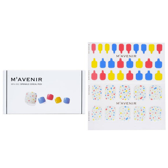 Mavenir Nail Sticker (Assorted Colour) - Sprinkle Cereal Pedi 36pcs