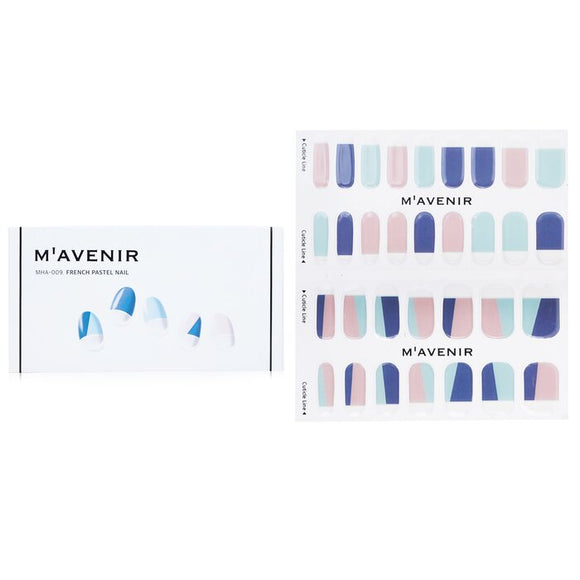 Mavenir Nail Sticker (Assorted Colour) - French Pastel Nail 32pcs