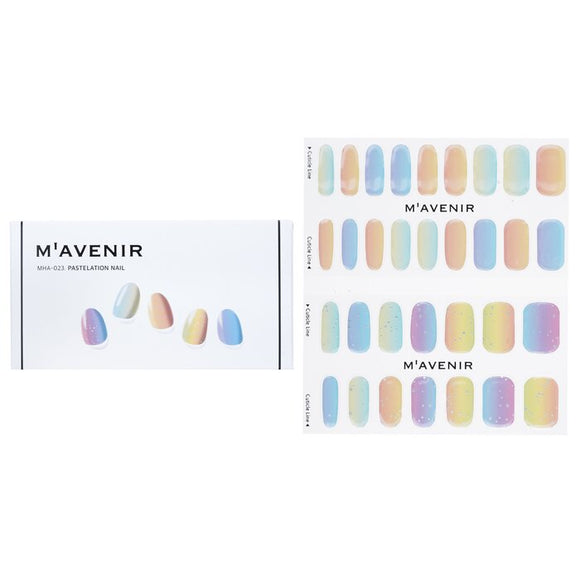 Mavenir Nail Sticker (Assorted Colour) - Pastelation Nail 32pcs