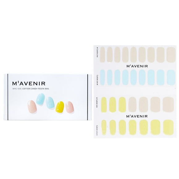 Mavenir Nail Sticker (Assorted Colour) - Cotton Candy Fiesta Nail 32pcs