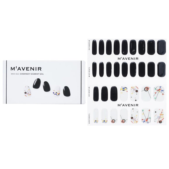 Mavenir Nail Sticker (Black) - Kandinsky Segment Nail 32pcs