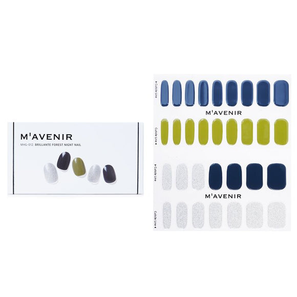 Mavenir Nail Sticker (Blue) - Brillante Forest Nignt Nail 32pcs