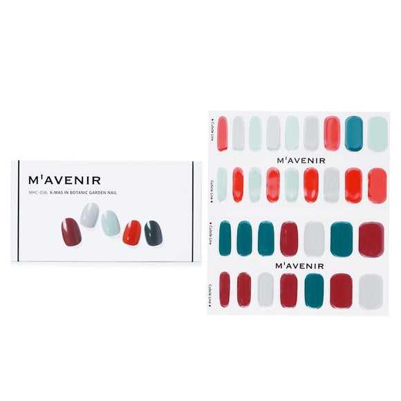 Mavenir Nail Sticker (Assorted Colour) - X-Mas In Botanic Garden Nail 32pcs