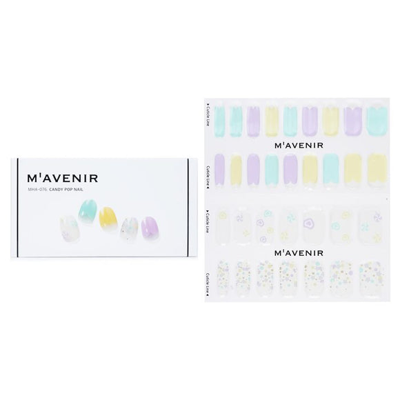 Mavenir Nail Sticker (Assorted Colour) - Candy Pop Nail 32pcs