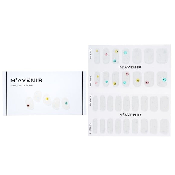 Mavenir Nail Sticker (White) - Likey Nail 32pcs
