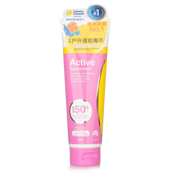 Cancer Council CCA Active Sunscreen SPF 50 110ml