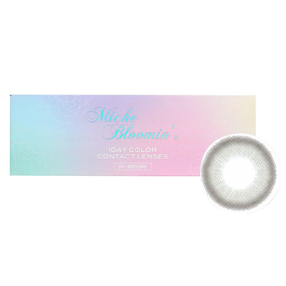 Miche Bloomin' Iris Glow 1 Day Color Contact Lenses (506 Opal Gray) - - 4.00 10pcs
