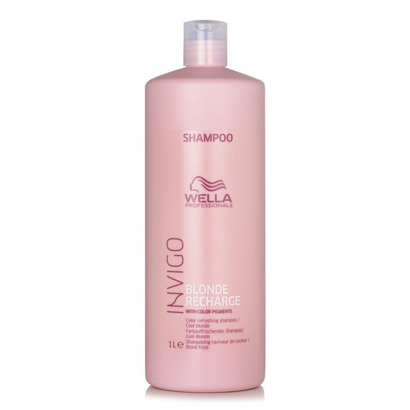 Wella Invigo Blonde Recharge Color Refreshing Shampoo - Cool Blonde 1000ml