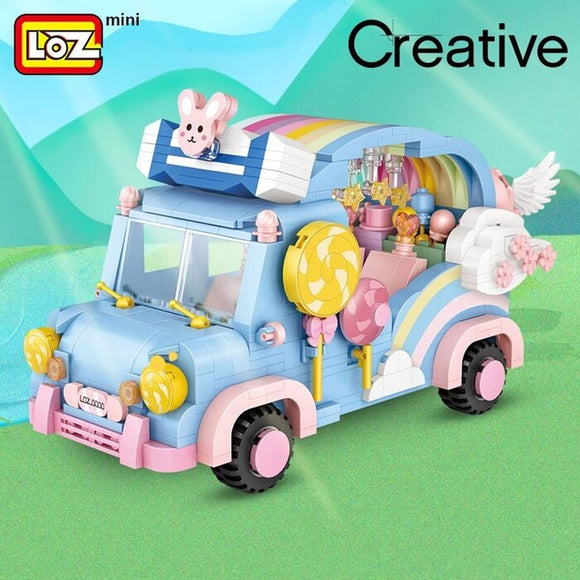 Loz LOZ Creator - Rainbow Car 20 x 15 x 8cm