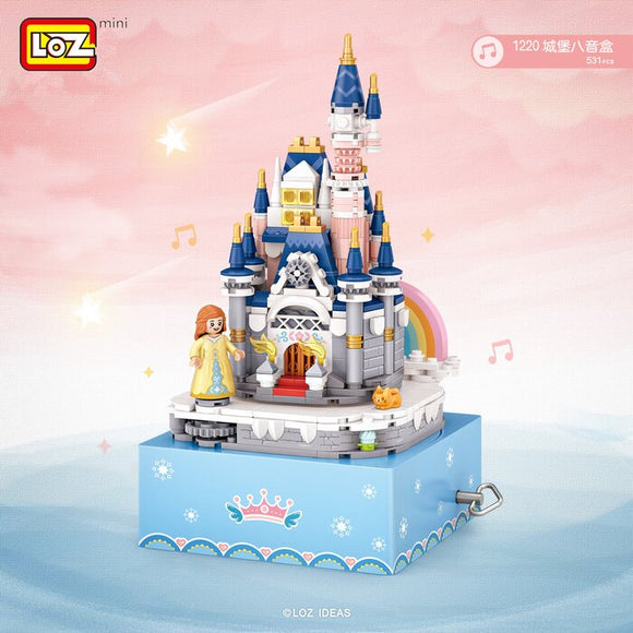 Loz LOZ Creator - Princess Castle Rotating Music Box 19 x 26 x 8 cm