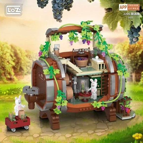 Loz LOZ Mini Block - Year of the Rabbit Wine Barrel 26 x 19 x 8 cm