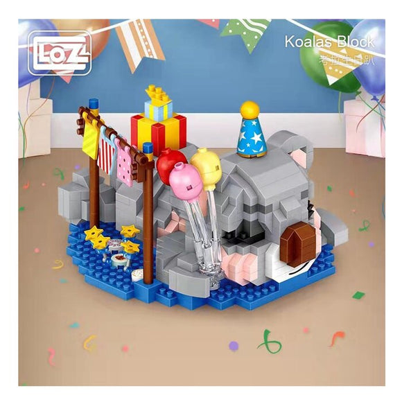 Loz LOZ Mini Blocks - Birthday Koala 11 x 11 x 11cm