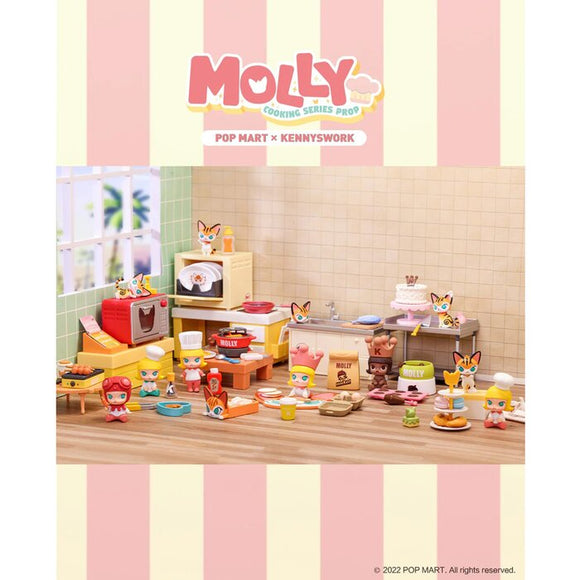 Popmart Molly Cooking Series Prop (Individual Blind Boxes) 8 x 6 x 11cm