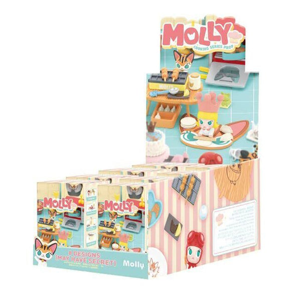 Popmart Molly Cooking Series Prop (Case of 12 Blind Boxes) 29x22x12cm