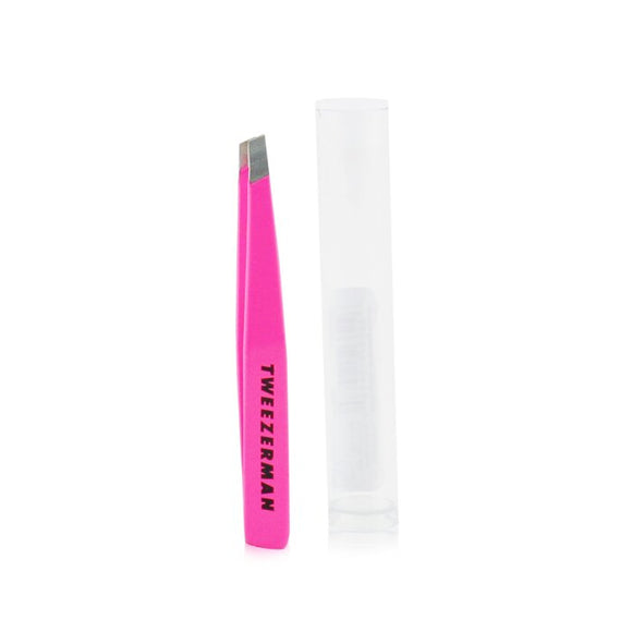 Tweezerman Mini Slant Tweezer - Flamingo Pink/Neon Pink -