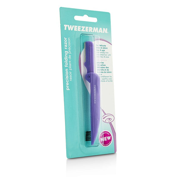 Tweezerman Precision Folding Brow Razor - Lavendar -