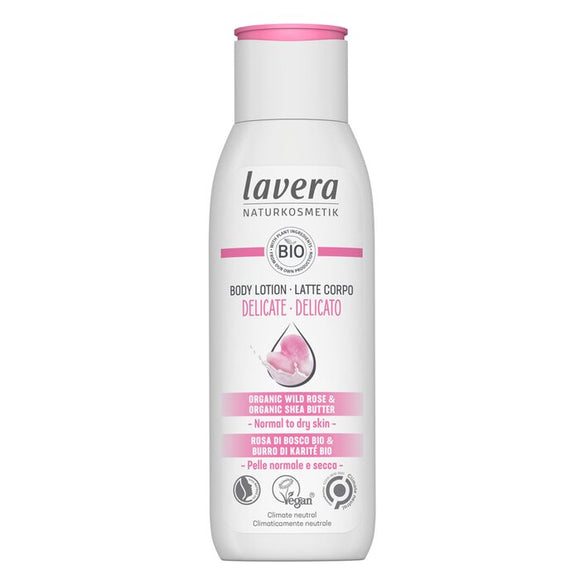 Lavera Body Lotion (Delicate) - With Organic Wild Rose & Organic Shea Butter - For Normal To Dry Skin 200ml/7oz