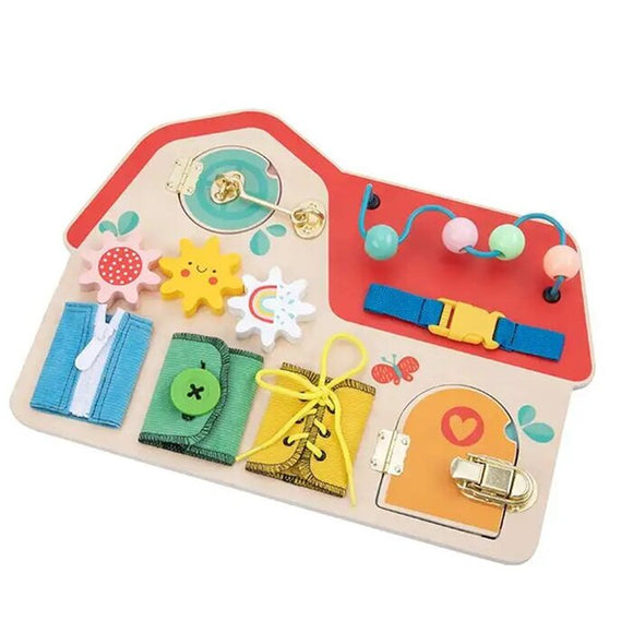 Tooky Toy Co Busy Board 40x30x7cm