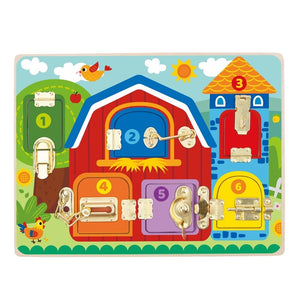 Tooky Toy Co Latches Activity Board 40x30x4cm