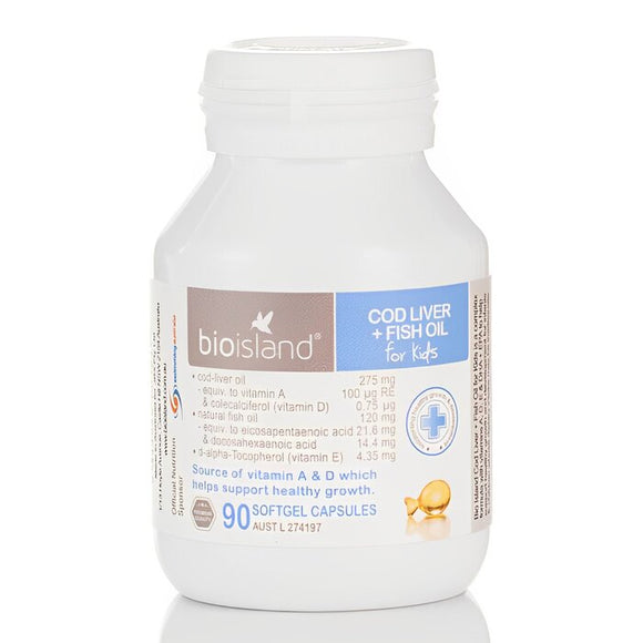 Bioisland Cod Fish Oil - 90 Capsules 90pcs