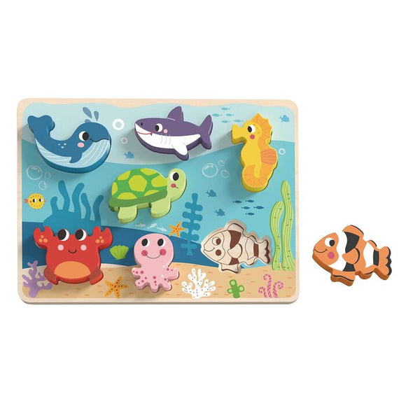 Tooky Toy Co Chunky Puzzle - Marine 30x21x2cm