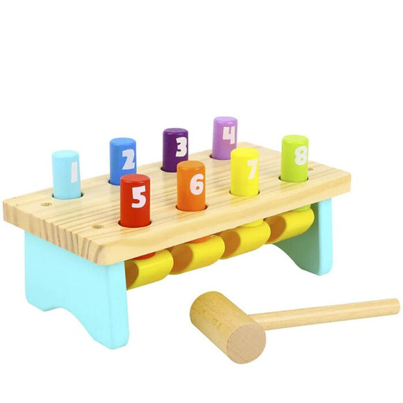 Tooky Toy Co WOODEN KNOCK BENCH 25x12x14cm