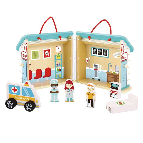 Tooky Toy Co HOSPITAL 21x18x19cm