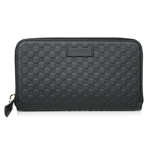 Gucci Micro GUCCISSIMA Round ZIP Wallet 449391 Black