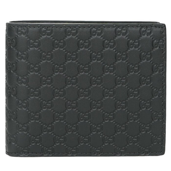 Gucci Microguccissim a GG Logo Leather Coin Wallet 544472 Black