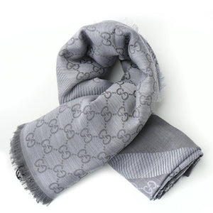 Gucci Square Scarf 281942 Grey Grey