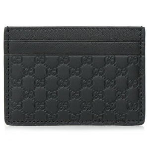 Gucci Gucci Microguccissim a Card Holder 262837 - Black Black