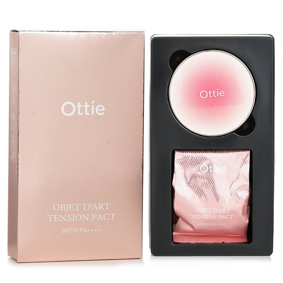 Ottie Objet D¡¯art Tension Pact SPF50 PA++++ & Refill # 21 Light 2x15g/0.52oz