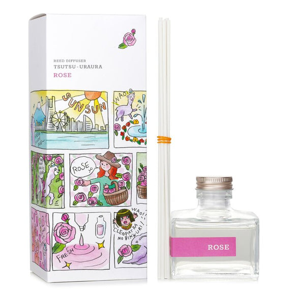 Daily Aroma Japan Tsutsu Uraura Deodorant Reed Diffuser - Rose 120ml