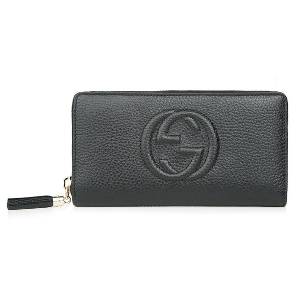 Gucci GG Long Zippy Wallet 598187 - Black Black