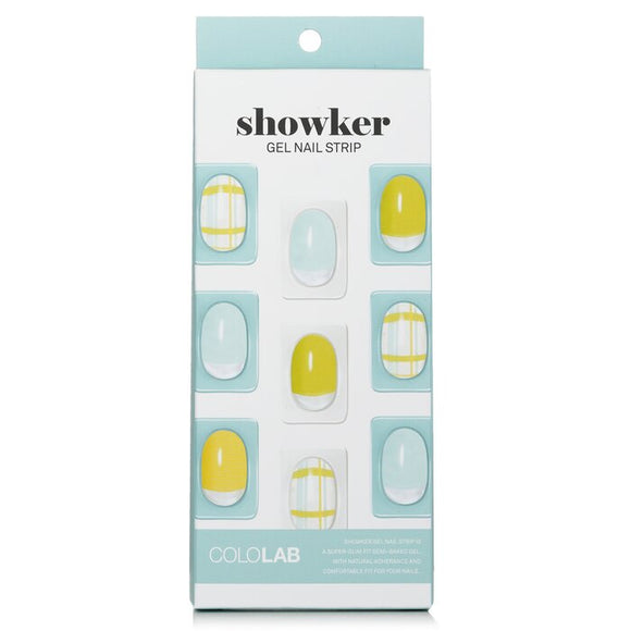 Cololab Showker Gel Nail Strip # CSA611 Pastel Check 1pcs