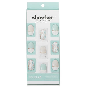 Cololab Showker Gel Nail Strip # CSA701 Jewel Shooting Mint 1pcs