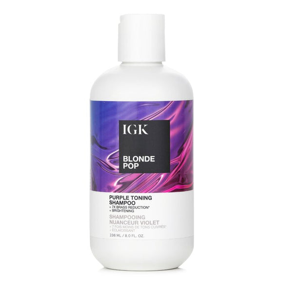 IGK Blonde Pop Purple Toning Shampoo 236ml/8oz