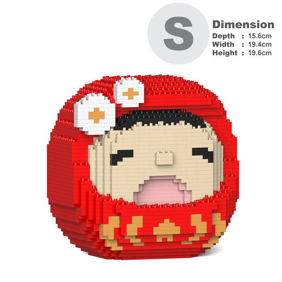 Jekca Minna No Tabo Daruma 01S Building Bricks Set 20x16x20cm