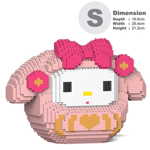 Jekca My Melody Daruma 01S Building Bricks Set 30x17x21cm